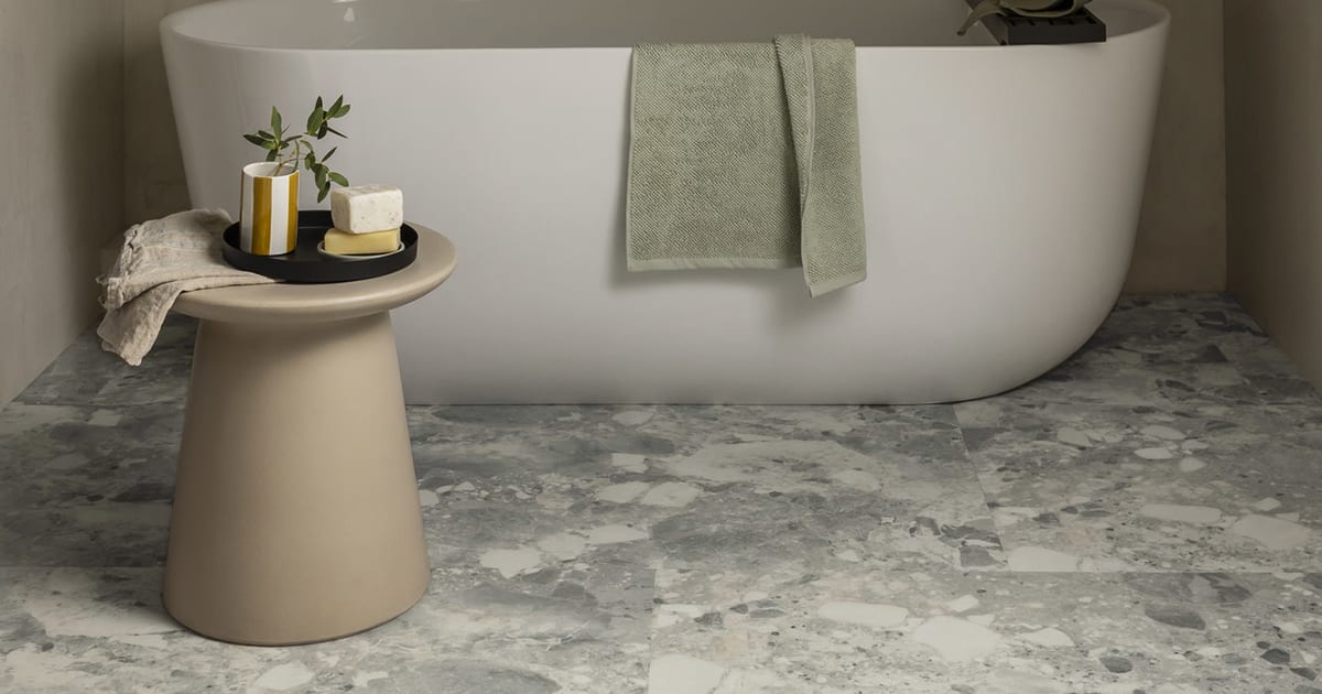 Piazza Montara: Beautifully designed LVT stone flooring from the